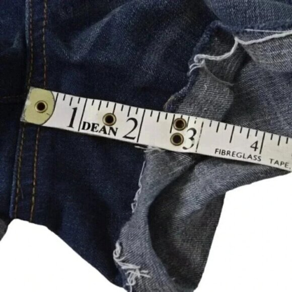 American Eagle Hi-Rise Shortie Jean Shorts Dark Wash AEO Denim Size 0 - Picture 10 of 10